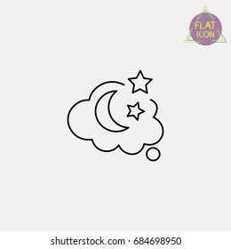slumber line icon