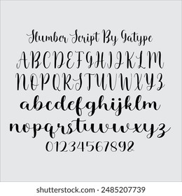 Slumber Script with modern hand stroke type, I hope you are interested in this font, if you want to use for your work this font can be used easily and simply because there are many features.