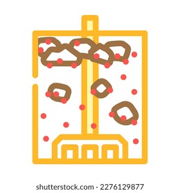 slurry tanks sulfide copper ore color icon vector. slurry tanks sulfide copper ore sign. isolated symbol illustration