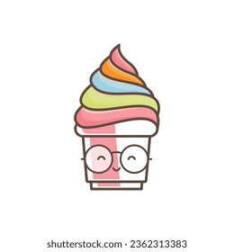 Slush the very best Cold and delicious drinks with cartoon glasses style