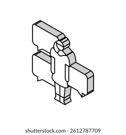 slut shaming isometric icon vector. slut shaming sign. isolated symbol illustration