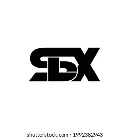 SLX letter monogram logo design vector