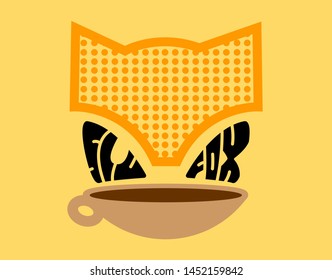 sly fox coffe logo and abstract logo