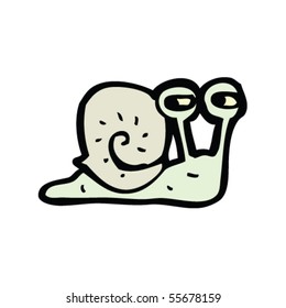 caricatura de caracol astuto