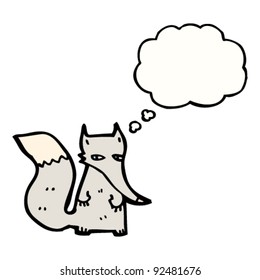 sly wolf cartoon