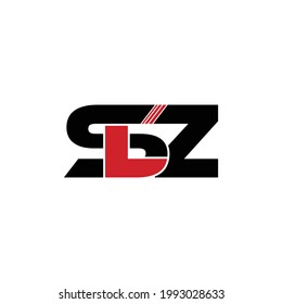 SLZ letter monogram logo design vector