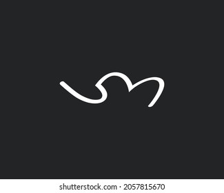 SM Abstract Letters Logo Monogram