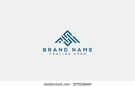 SM creative initial letters monogram logo in vector format