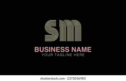 SM initial logo | initial based abstract modern minimal creative logo, vector template image. luxury logotype , real estate homie . typography . initials 