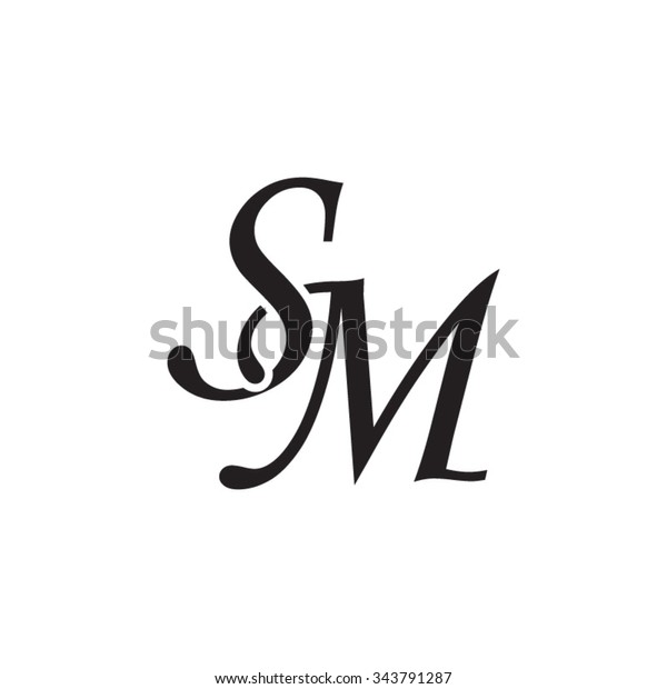 Sm Initial Monogram Logo のベクター画像素材 ロイヤリティフリー