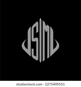 SM inicial monograma inmobiliario con diseño de edificio