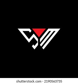 SM Brief Logo kreatives Design mit Vektorgrafik, SM einfach und modern Logo.