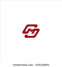SM Letter Logo Design with Creative Modern Trendy