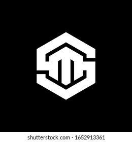 SM Letter Logo Design. S M Letter, Sm Logo