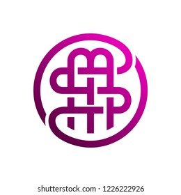 SM Letter Logo Design Template