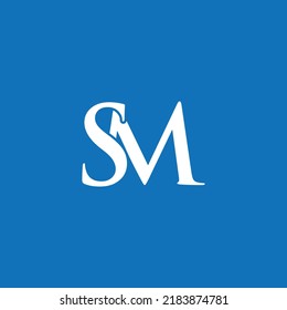 Plantilla de diseño de logotipo de carta SM 