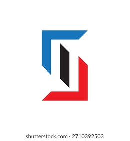 VECTOR de diseño de logotipo de carta SM