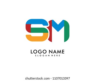 SM Letter Logo Template