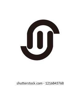 sm letter vector logo