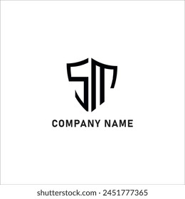 Diseño de logotipo SM - Diseño de logotipo inicial de la letra.