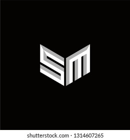 SM Logo Letter initial Designs Templete