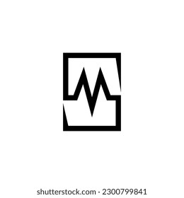 SM Logo Vector for Brand identity, music business