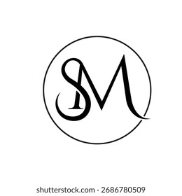 SM monogram logo within a circle