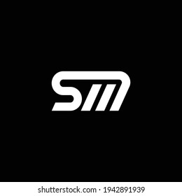 SM or MS abstract outstanding professional business awesome artistic branding company different colors illustration logo