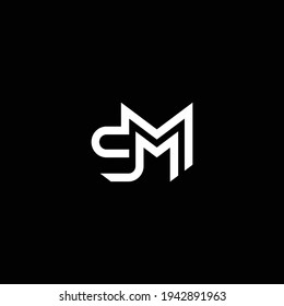 SM or MS abstract outstanding professional business awesome artistic branding company different colors illustration logo