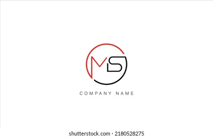 Sm Ms Alphabet Letters Logo Monogram Stock Vector (Royalty Free ...