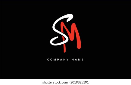 Monograma de SM, MS Alphabets Letters