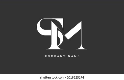 Monograma de SM, MS Alphabets Letters