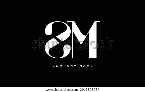 Sm Ms Alphabets Letters Logo Monogram Stock Vector (Royalty Free ...