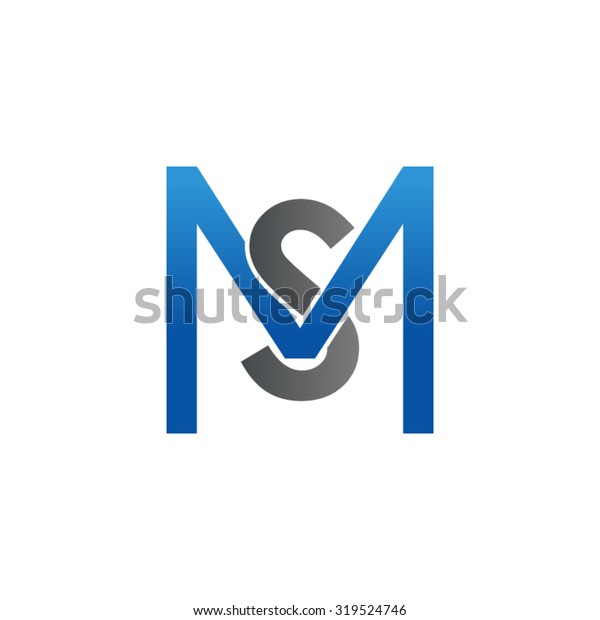 Sm Ms Initial Company Square M Stock Vector (Royalty Free) 319524746