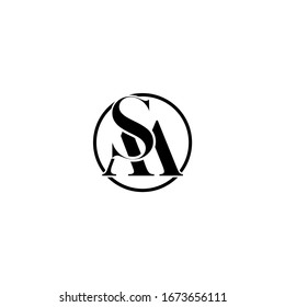 SM MS Letter Logo Design Vector Template