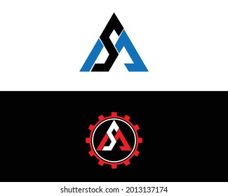 SM And MS Letter Logo And Icon Design Vector Template.