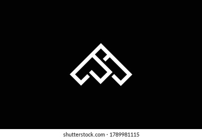 SM MS logo design concept with background. Initial based creative minimal monogram icon letter. Modern luxury alphabet vector design