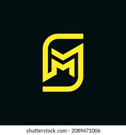Logo de SM MS. la letra S y M se combinan perfectamente en un nuevo logotipo moderno y original