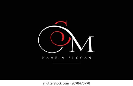 SM, MS, S, M letras abstractas monograma logotipo