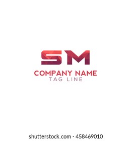 sm polygonal logo