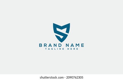 SMs einzigartige künstlerische Logo-Design-Vorlage MS kreatives, modernes, elegantes Symbol