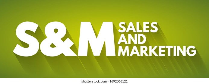 Sm Sales Marketing Acronym Business Concept Stock Vector (Royalty Free ...