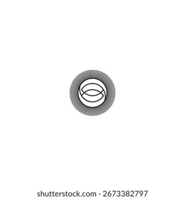 Logotipo de ilusão de vetor de elemento de tecnologia SM