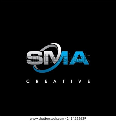 SMA Letter Initial Logo Design Template Vector Illustration