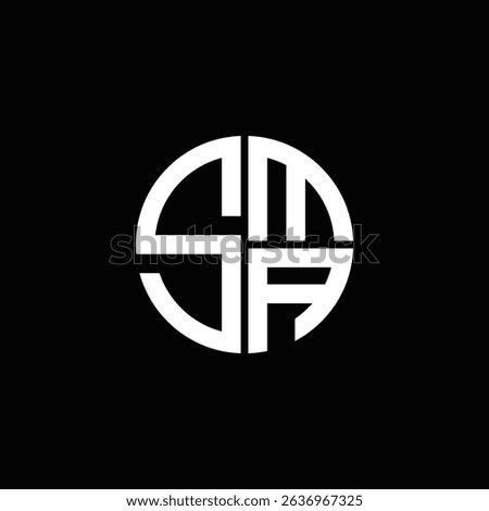 SMA logo SMA icon SMA monogram SMA letter minimalist Circle flat Unique modern abstract logo design.
