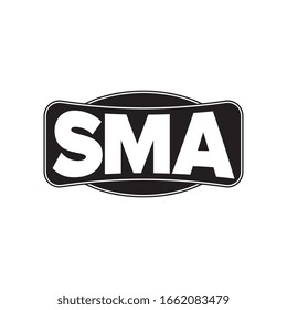 SMA logotype, logo letter design