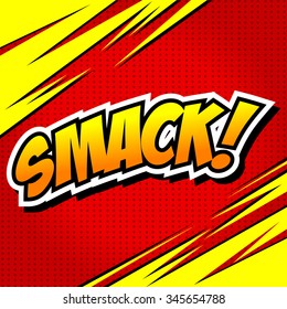 Smack! Comic Speech Bubble, Cartoon.