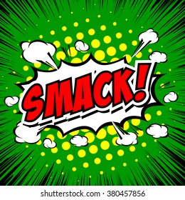 Smack! Comic Speech Bubble, Cartoon.