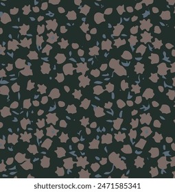 small abstract flowers. Small colorful flowers. White background. Ditsy print. Floral seamless background. Vintage template for fashion prints. Stock pattern.