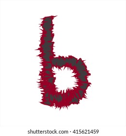 small abstract font color b compatible with abstract font color A-Z and can to do many thing on web design or website.